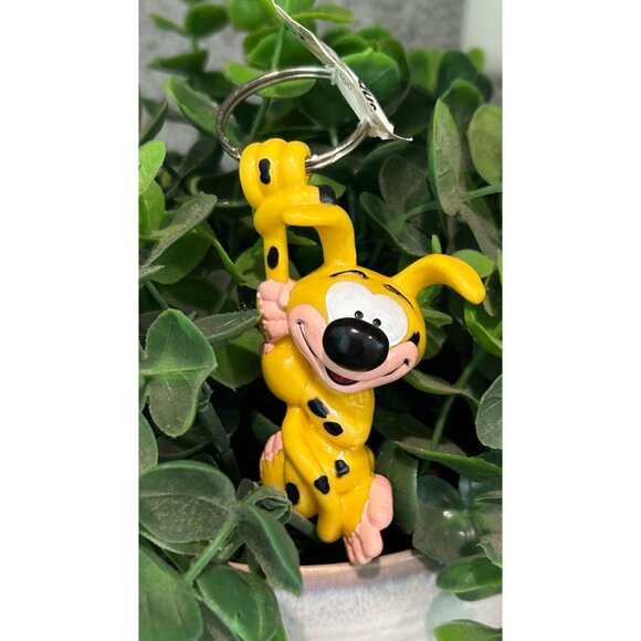 Disney Marsupilami Applause Keychain Yellow Figurine Hanging Design Keyring - Picture 1 of 7